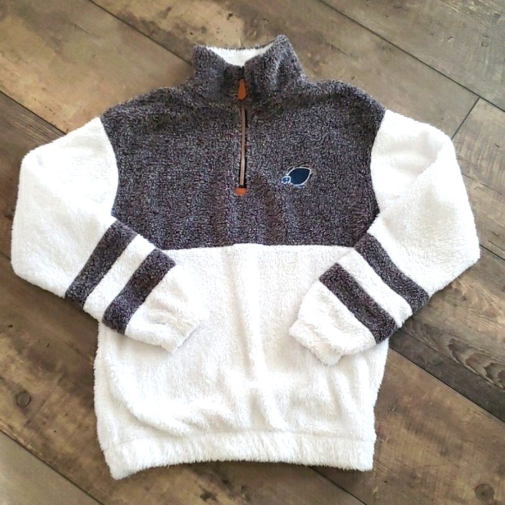 Varsity Half Zip Sherpa Sherpa